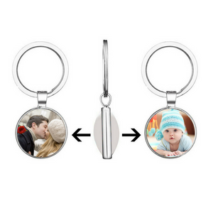 Double Sided Photo Keychain